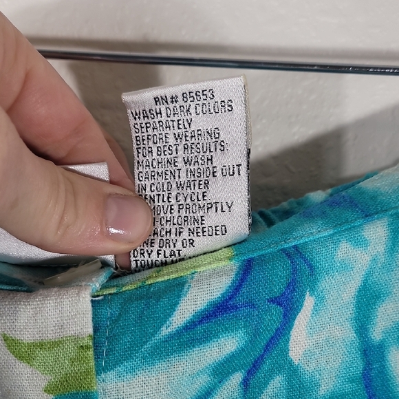 Y2K Vintage Button Front Floral Midi Skirt Size 12/M Blue Fairy Cottage Pockets - Picture 6 of 12